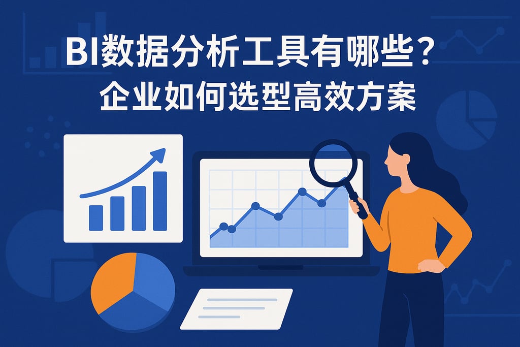 BI数据分析工具有哪些？企业如何选型高效方案"